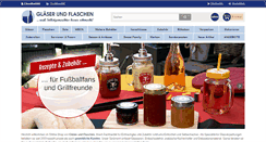 Desktop Screenshot of glaeserundflaschen.de